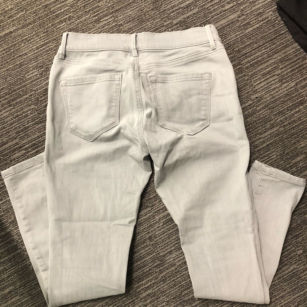 Grey jeans from loft barley worn new!